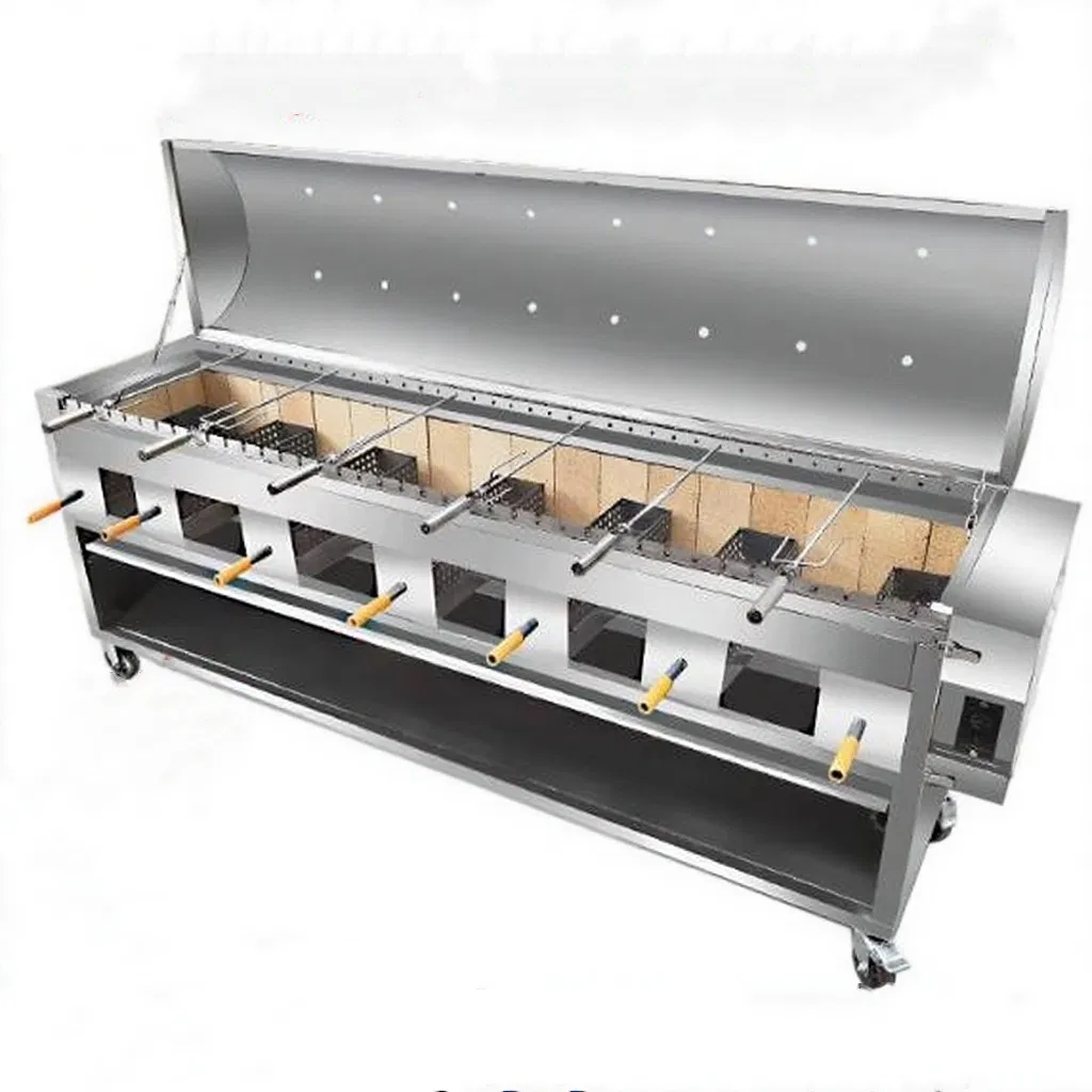 a Rack for Roasting Lamb Legs and Chops on a Commercial Stove