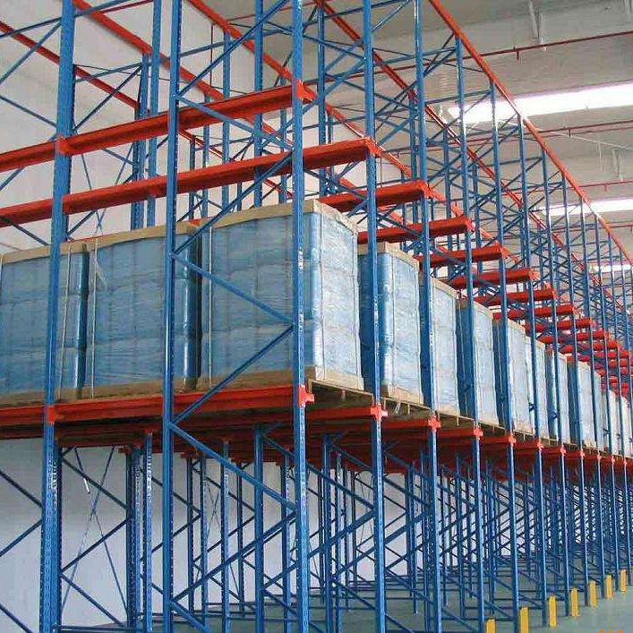 Industry Heavy Duty Durable Adjustable Narrow Aisle Drive-in Warehouse Frame Metal Steel Warehouse Storage Drive-in Radio Shuttle Car Pallet Rack