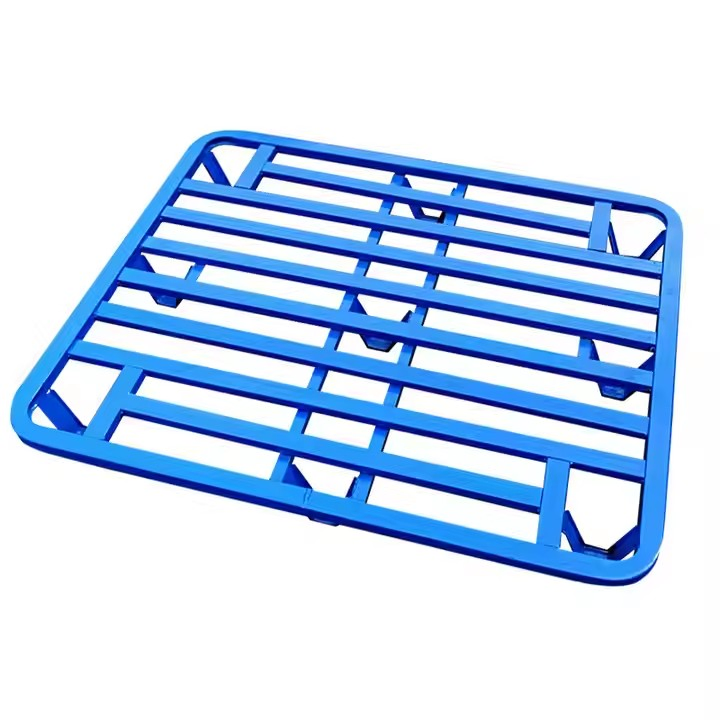 Industrial Heavy Load Factory Forklift Use Double Face Steel Pallet Two Entry Factory Metal Pallet