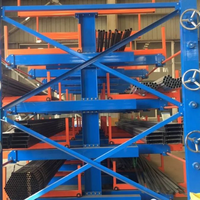 Heavy Load Economical Cantilever Racking for Small to Medium Warehouses, Featuring Easy Installation and Adjustable Arm Heights for Versatility