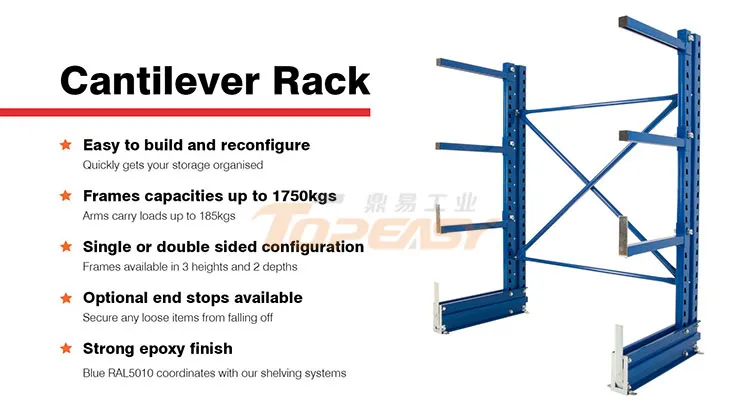 Heavy Duty Cantilever Rack Features