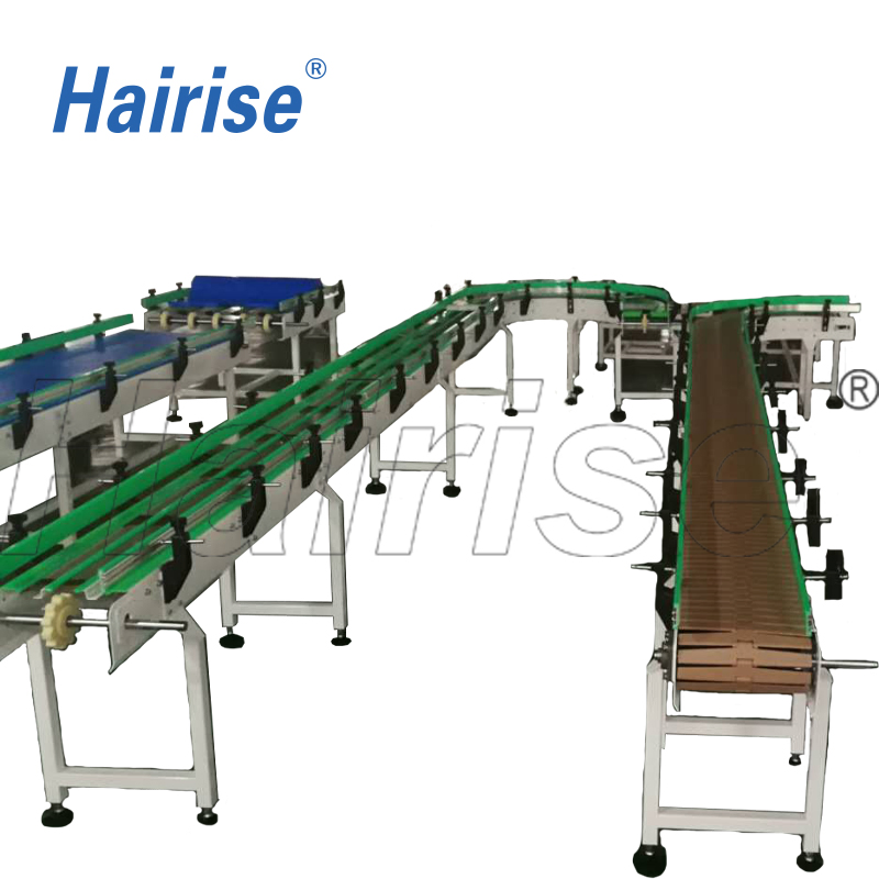 Hairise Modular Belt and Slat Top Chain Conveyor System