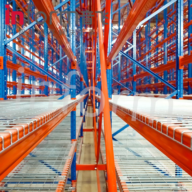 Warehouse High Density Adjustable Upright Pallet Rack Teardrop Selective Rack