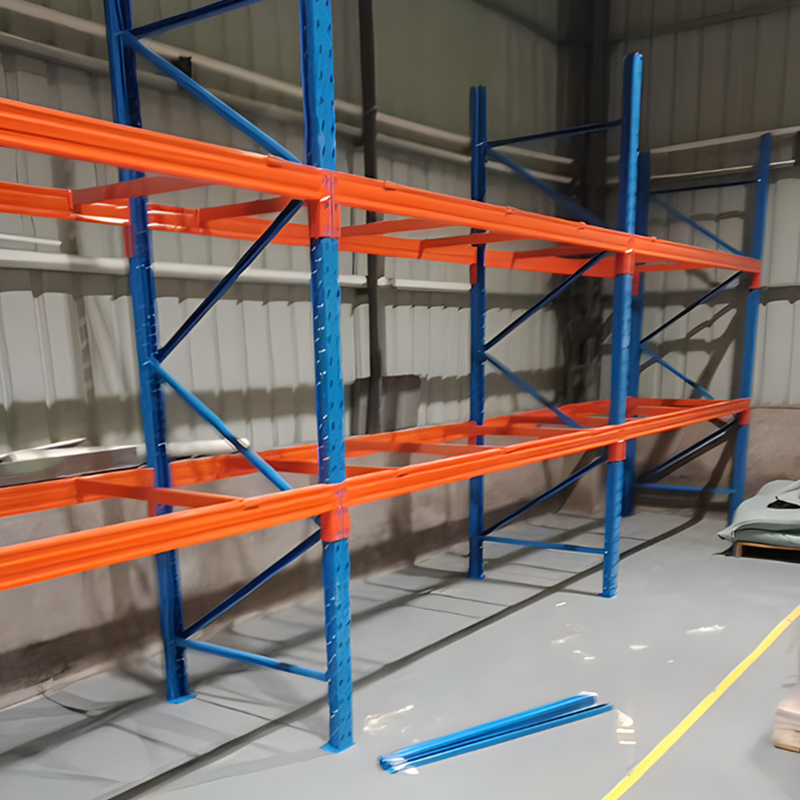 Warehouse Rack Featuring an Integrated Brace Beam for Superior Structural Stability
