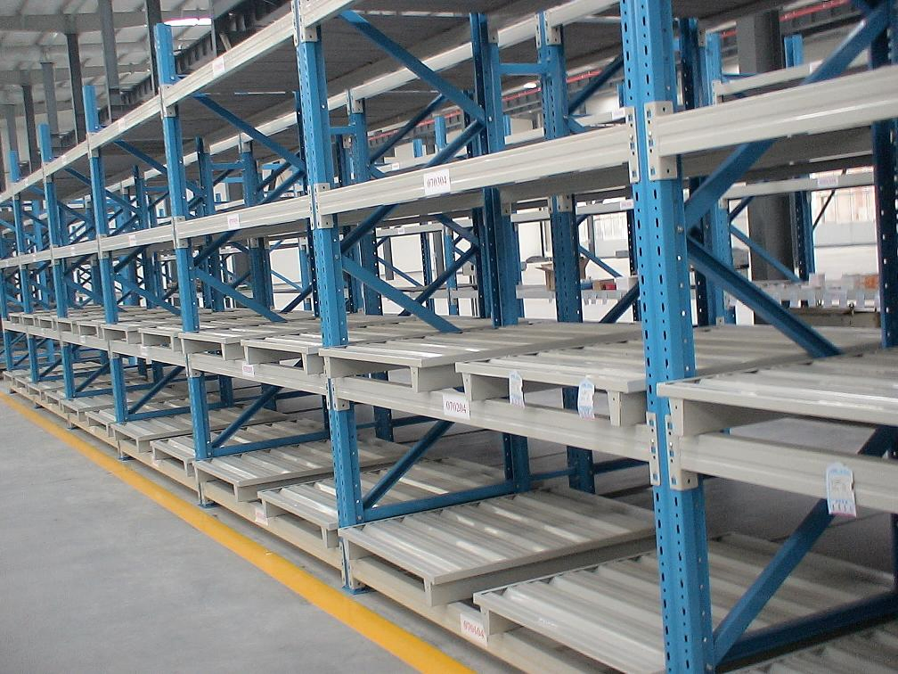 Customize Selective Hot Sale Q235 Cold Rolled Shelf Push Back Racking