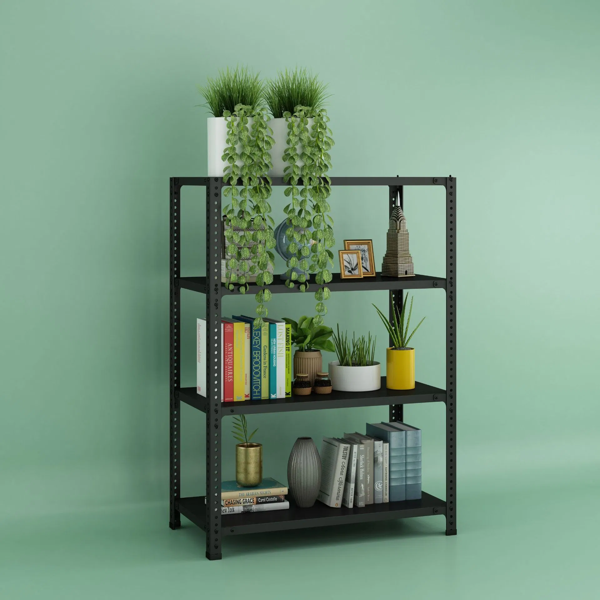 Slotted Iron Rack Warehouse Steel Metal Shelf for Supermarket