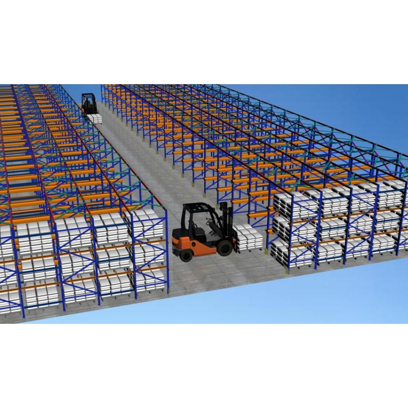Assembly Plants Carton Flow Rack with Sloping Metal Roller System