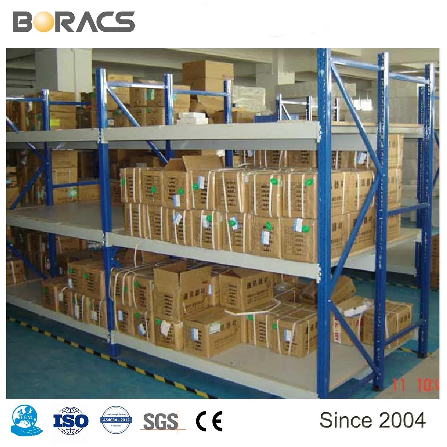 Medium Duty Warehouse Large Capacity Widespan Racking System Metal Rack Longspan Steel Shelving with Wooden Panel