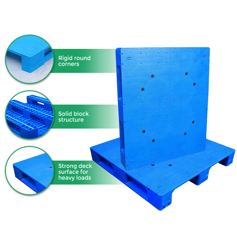 China Steel Aluminum Non Stop Feeder Recycled Material Printing Factory Special Spill Storage Reinforcement Virgin Warehouse Euro HDPE Plastic Hygienic Pallet