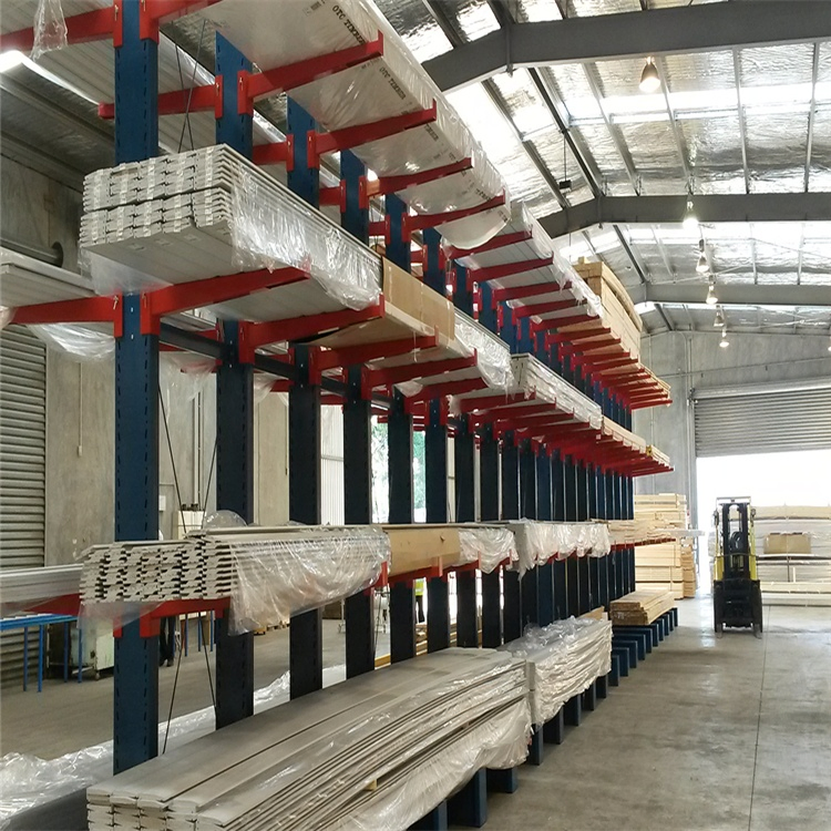 Customized Double Side Warehouse Storage Heavy Duty Cantilever Bracket Stable Pipe Rack