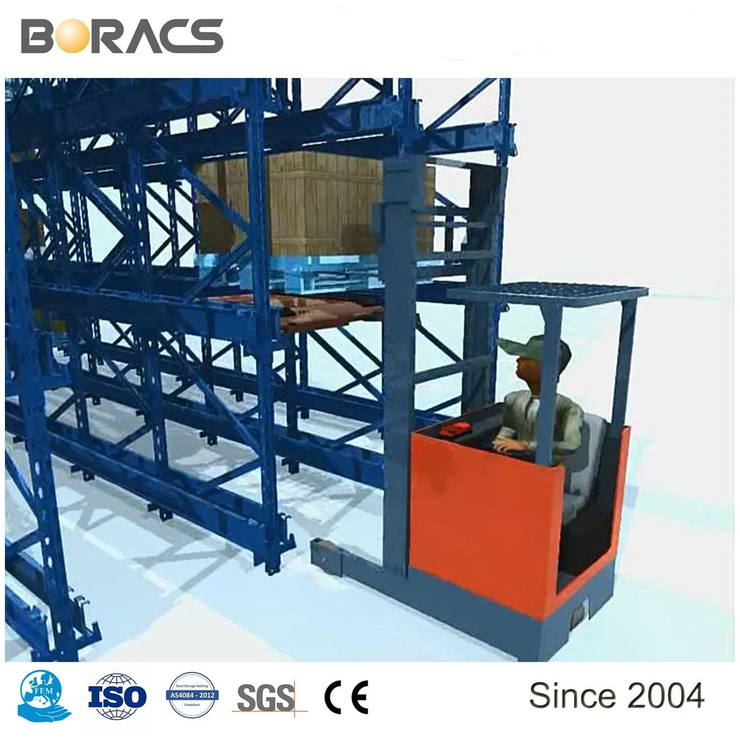 High Density Structural Pallet Drive in Pallet Racking From Professional China Manufacturer