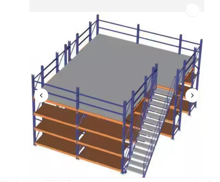 Mezzanine Rack with Guardrails Fall Protection System ISO 14122 Certified B2b Safety Compliance