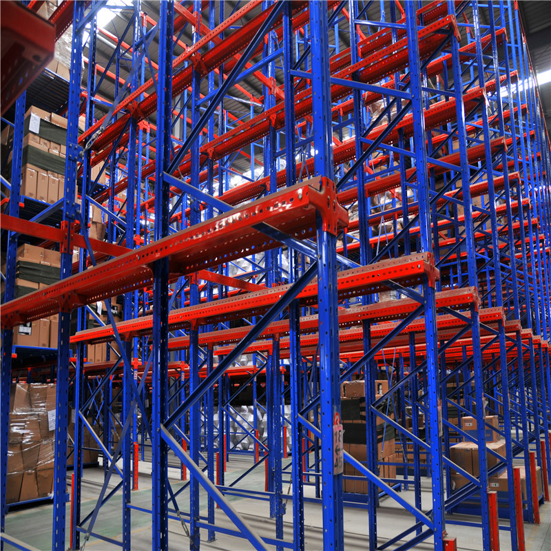 Heavy-Duty Steel Drive-in Racking for Efficient Warehouse Storage