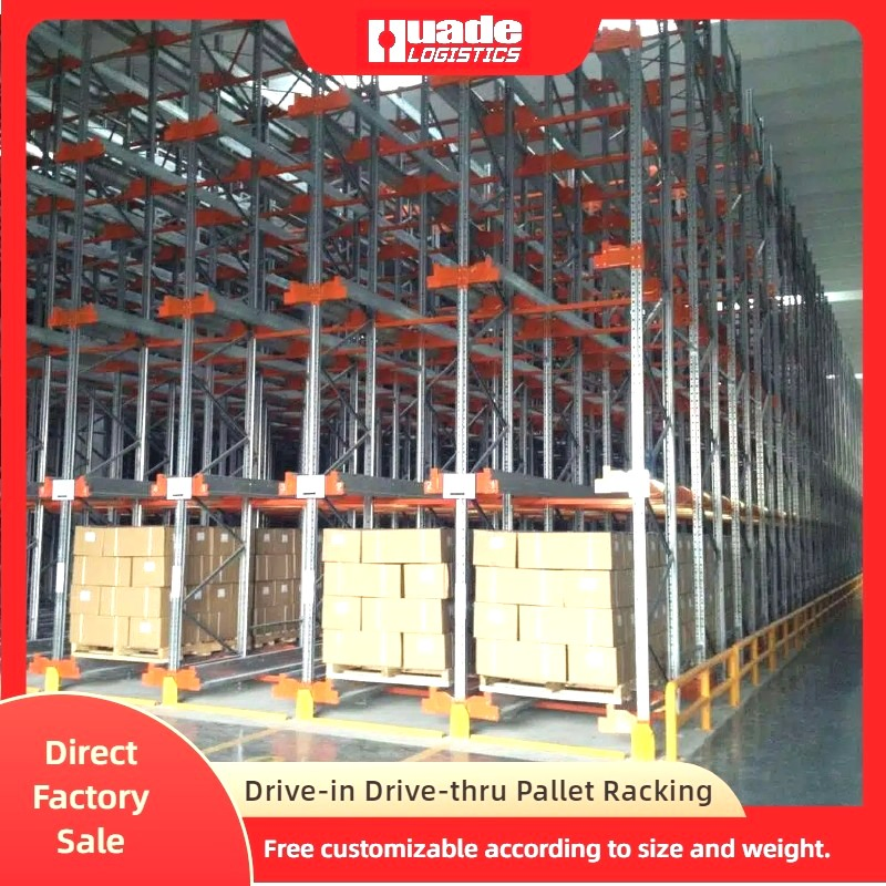 Drive-in Drive-Through Pallet Racking System Adjustable Metal Warehouse Rack Solution with Corrosion Protection Wholesale