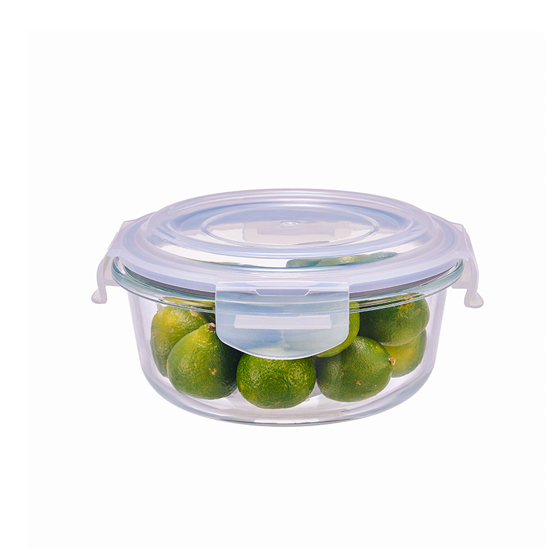 1300ml Durable Leak-Proof Glass Food Storage with Secure Plastic Cover