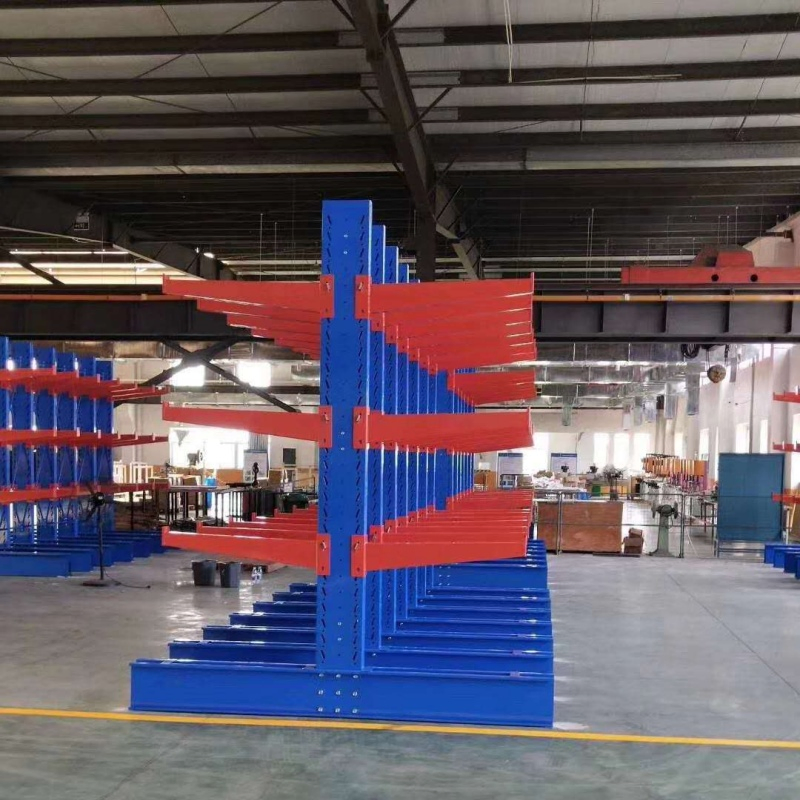 Factory Direct Durable Steel Cantilever Racking Adjustable Double-Sided Cantilever Warehouse Storage Shelves