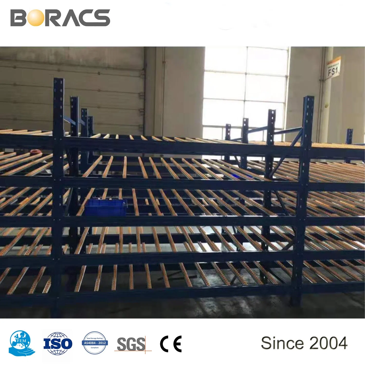 Dynamic Storage Systems Flow Through Racking Carton Flow Through Rack for Small Box Auto Parts