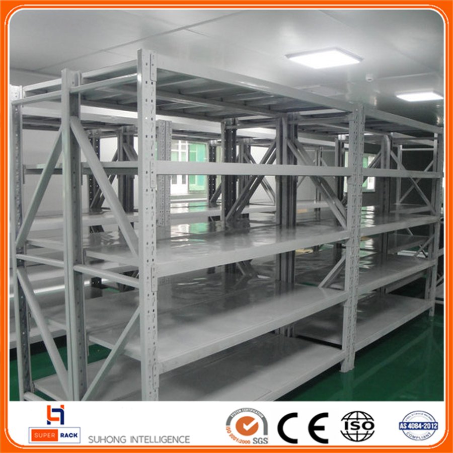 Medium Duty Warehouse Large Capacity Widespan Racking System Metal Longspan Display Steel Shelving