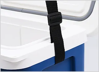 Integrated shoulder strap holes