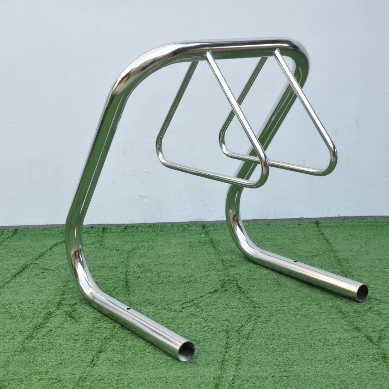 Two-Sided Stand Storage 2 Seats Triangle Loop Bike Parking Racks