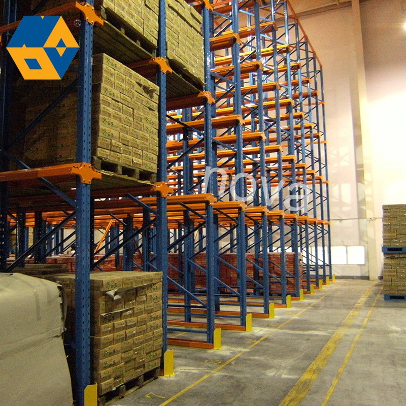 Q235 Q355 Industrial High Density Steel Pallet Racking System Goods Storage Heavy Duty Drive in Warehouse Pallet Racking