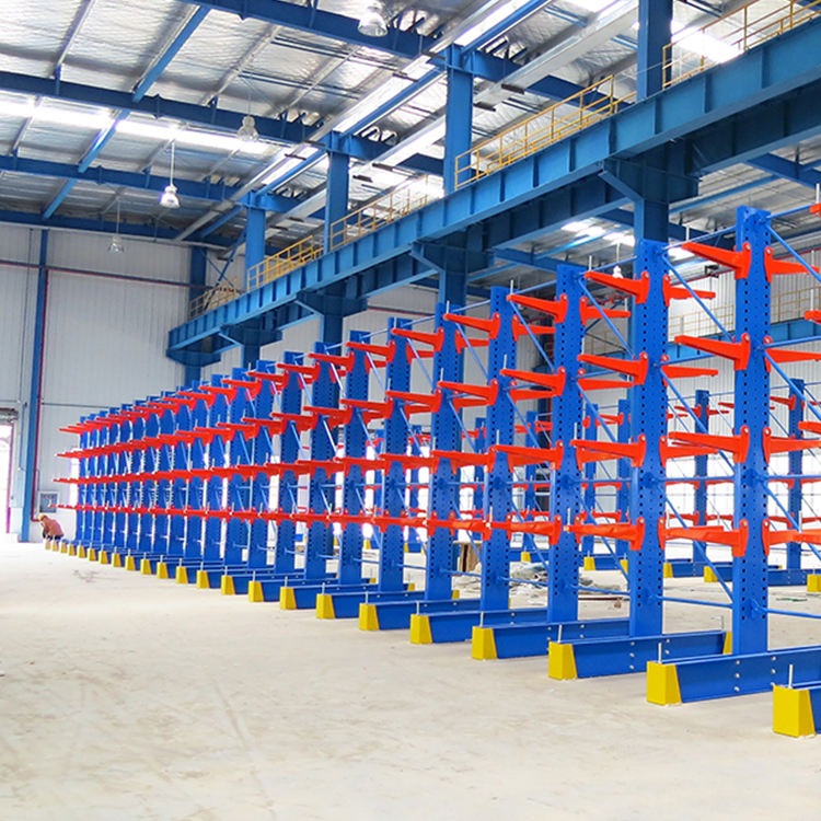Used Industrial Racking Cantilever Warehouse Racks Medium Teardrop Pallet Racks Cantilevered Structural Cantilever Rack Manufacturers