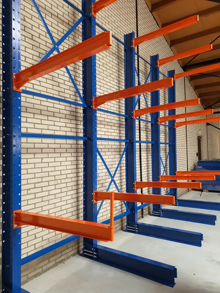 Used Industrial Racking Cantilever Warehouse Racks Medium Teardrop Pallet Racks Cantilevered Structural Cantilever Rack Manufacturers