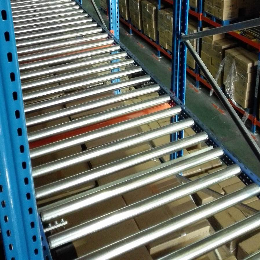 Efficient Fifo Rack System Industrial Warehouse Storage Shelves Fifo Gravity Pallet Racks Gravity Flow Racking