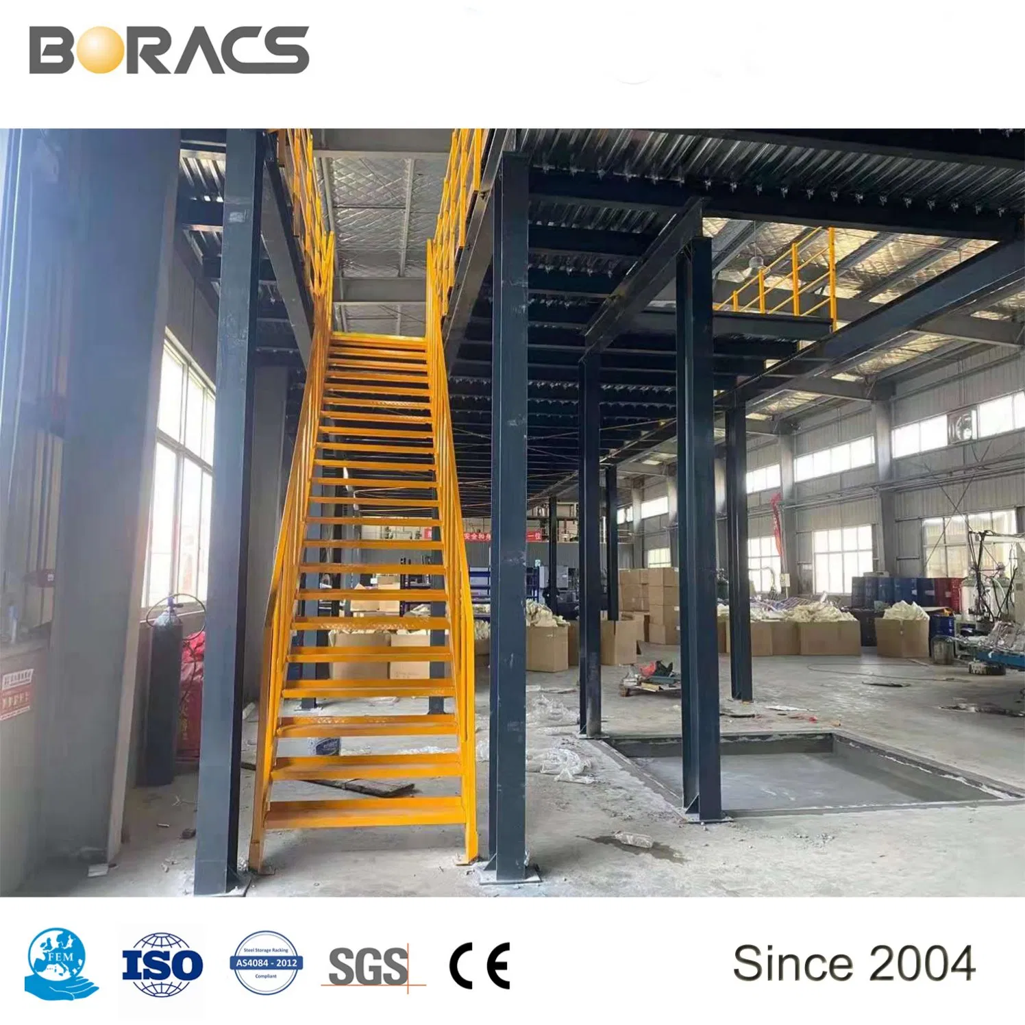 Durable Multi-Levels High Warehouse Storage Steel Mezzanine From Chinese Factory with Competitive Price