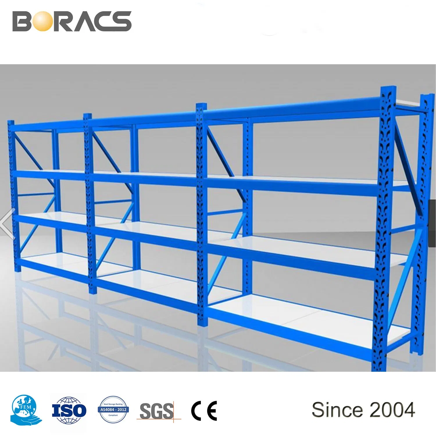 Medium Duty Popular Sale OEM Industrial Warehouse Longspan Storage Shelving/Storage Racking/Steel Shelving