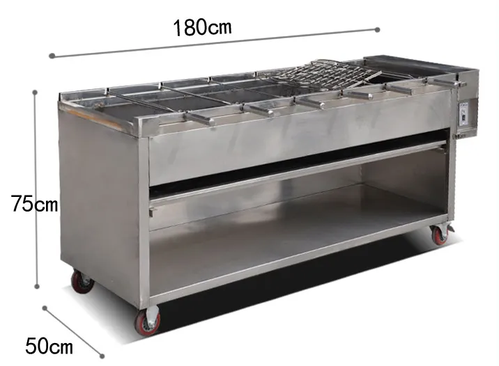 Smoked lamb leg stove