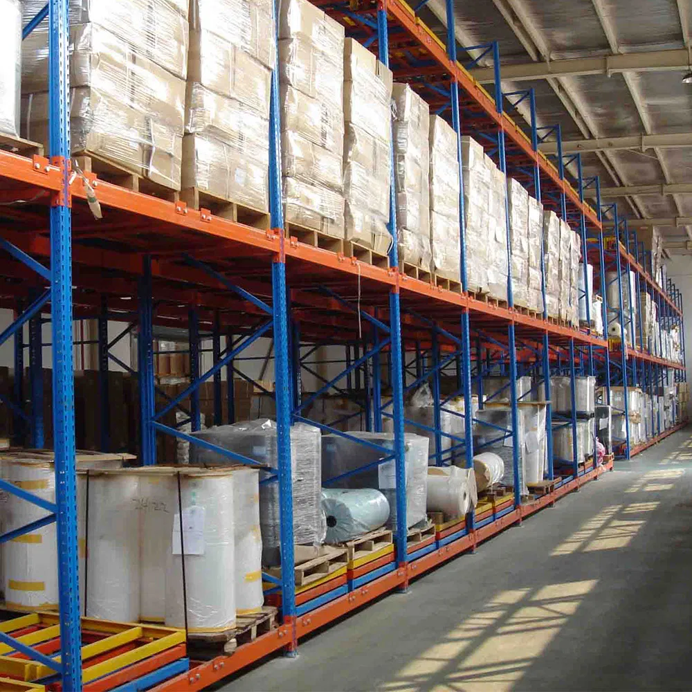 Forklift Multi Storage Warehouse Metal Steel Pallet Rack with Trolley Cart