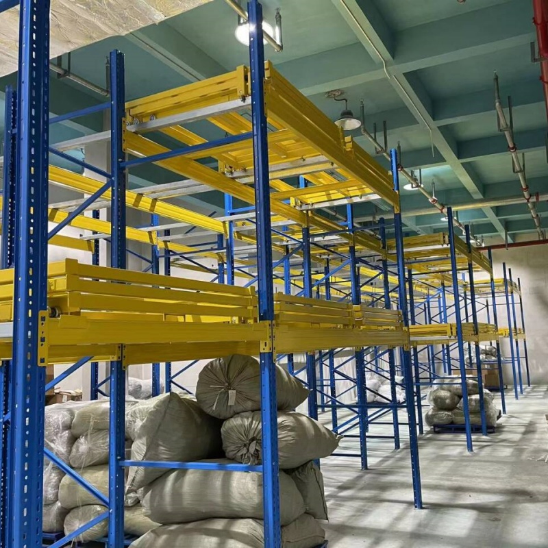 Versatile Push Back Rack System for Efficient Warehouse Storage