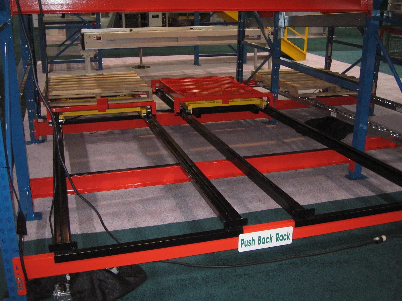 Jise Heavy-Duty Pushback Pallet Racking System for Industry Storage.