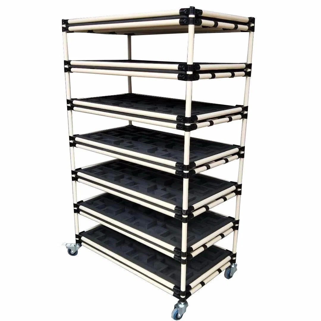 Mobile Pipe Flow Rack for Small Auto Parts