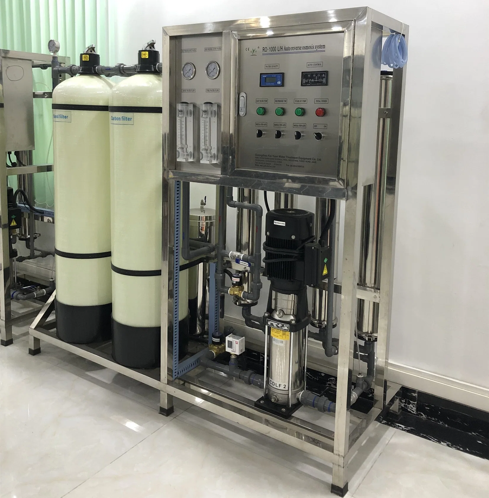 1000L/H Mineral Water Filtration Treatment Machine Reverse Osmosis System Drinking Plant