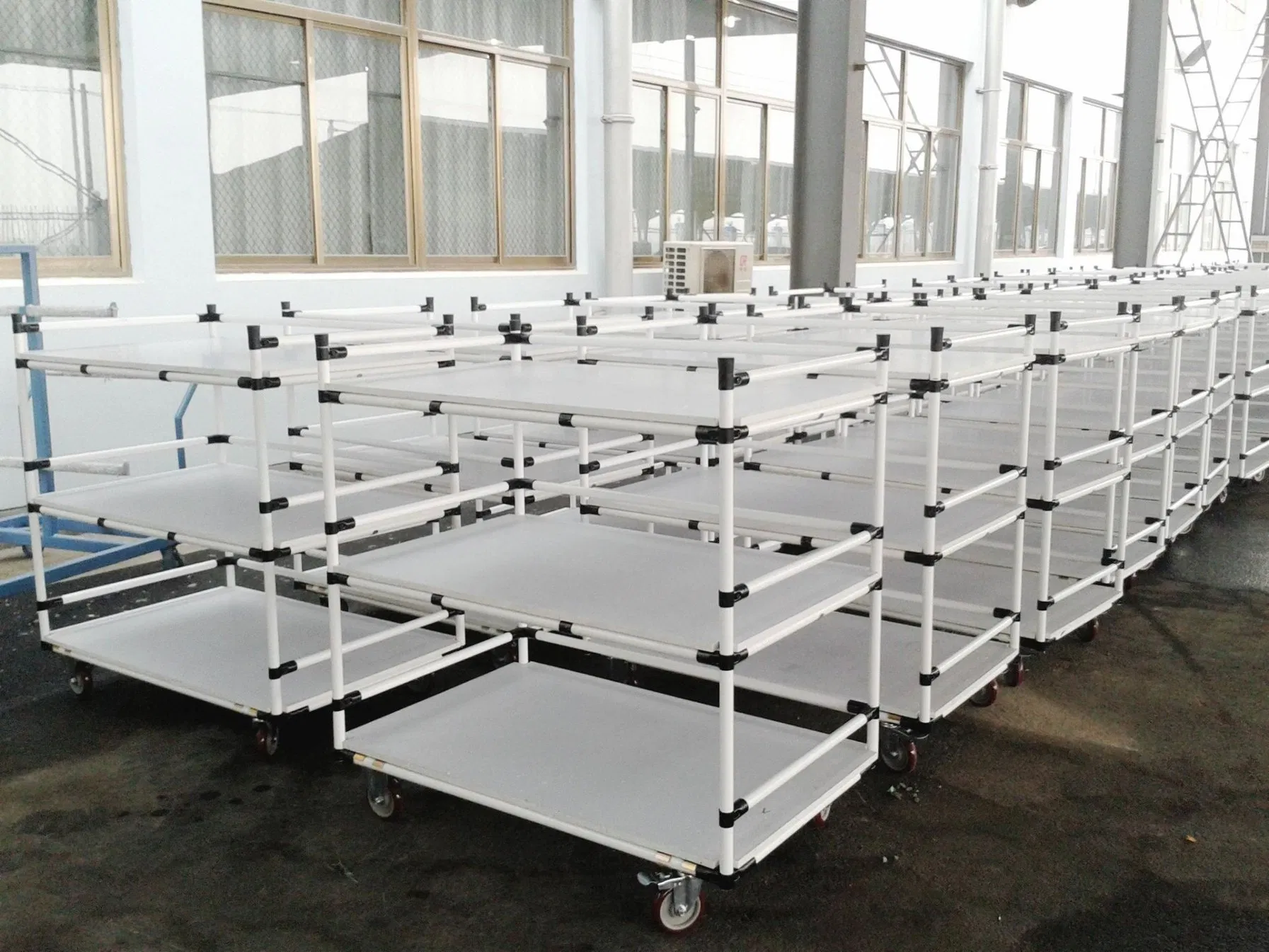 Mobile Pipe Flow Rack for Small Auto Parts