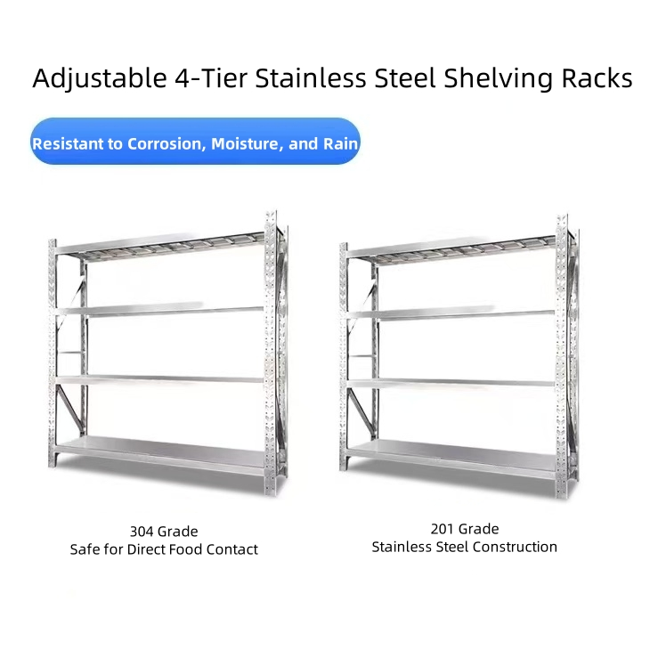Customizable Q235B Stainless Steel Racks with Easy-to-Assemble Butterfly Holes and Boltless Structural