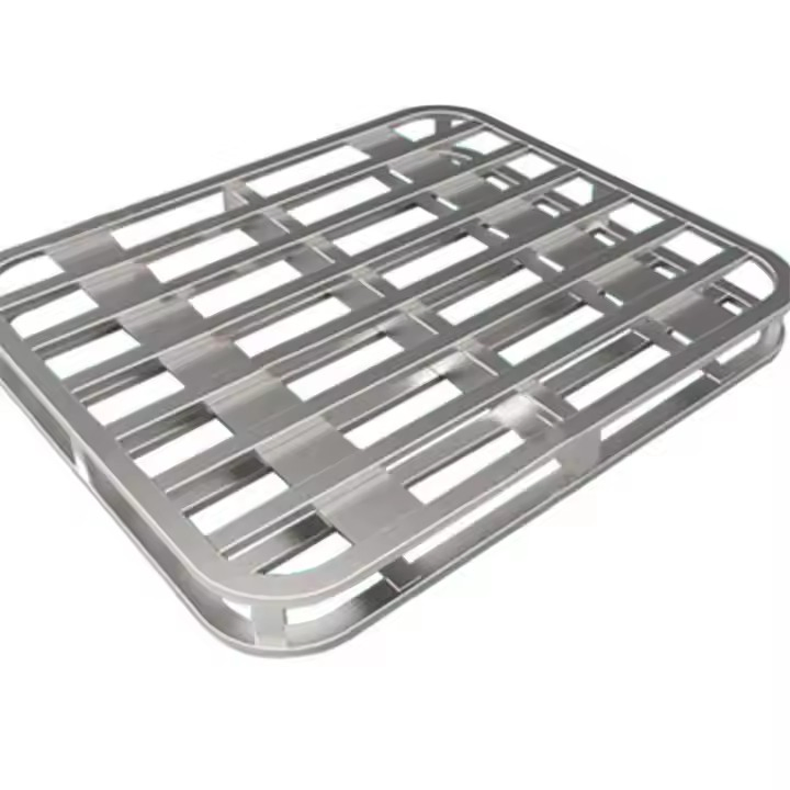 Industrial Heavy Load Factory Forklift Use Double Face Steel Pallet Two Entry Factory Metal Pallet