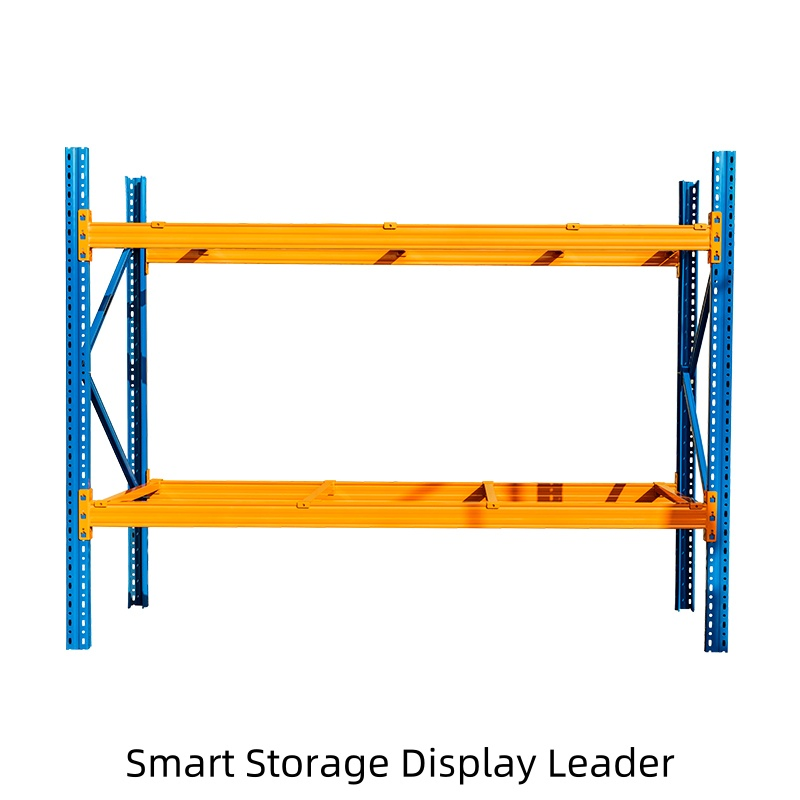 Structural Pallet Racking for Heavy Loads in Industrial Warehouses with Roll-Formed Beams and Powder Coating