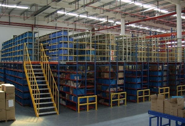Customizable Steel Mezzanine Storage Metal Shelves for Efficient Warehousing