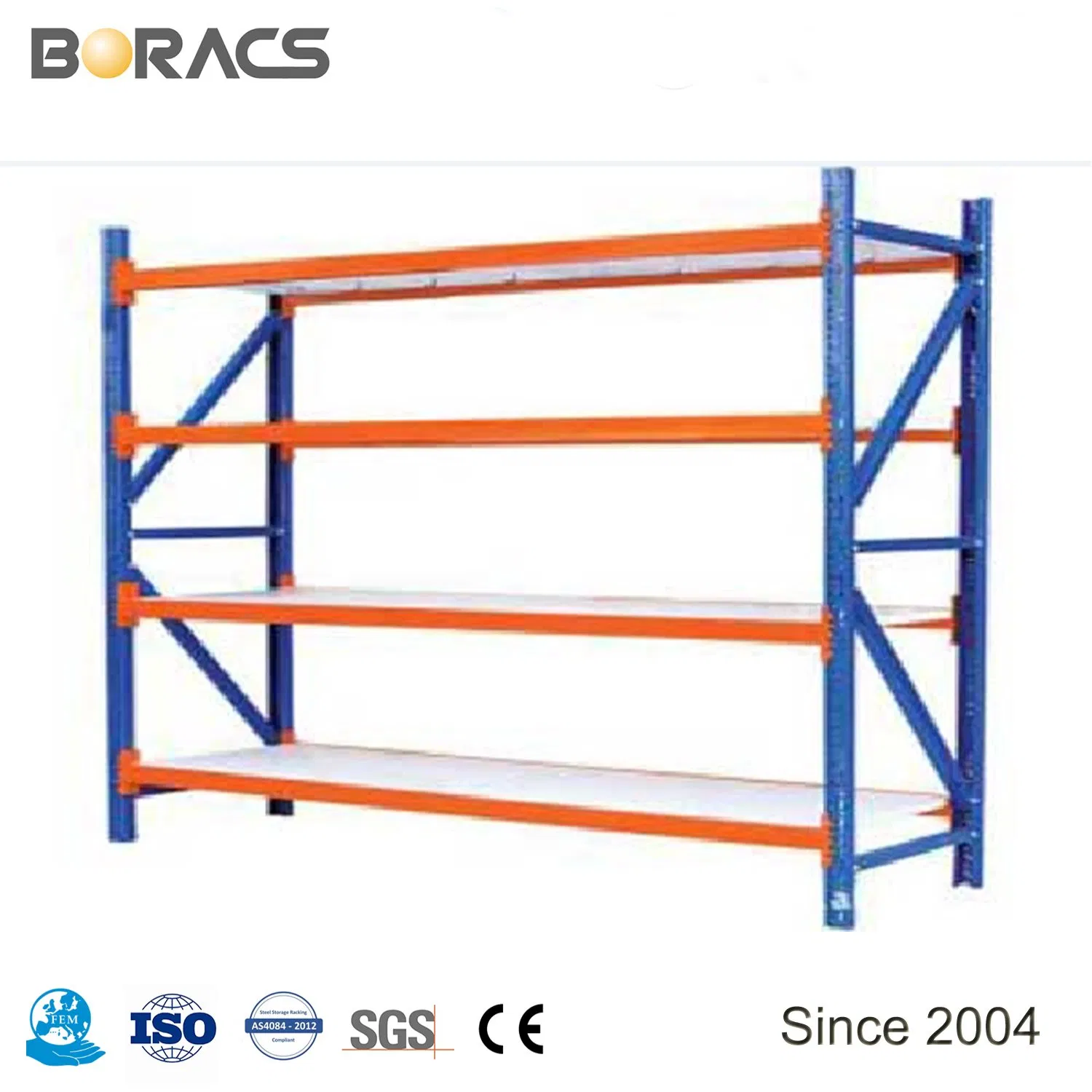 Medium Duty Warehouse Large Capacity Widespan Racking System Metal Rack Longspan Steel Shelving with Wooden Panel