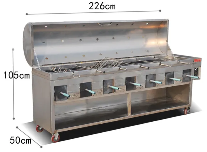 Smokeless roasted lamb leg stove