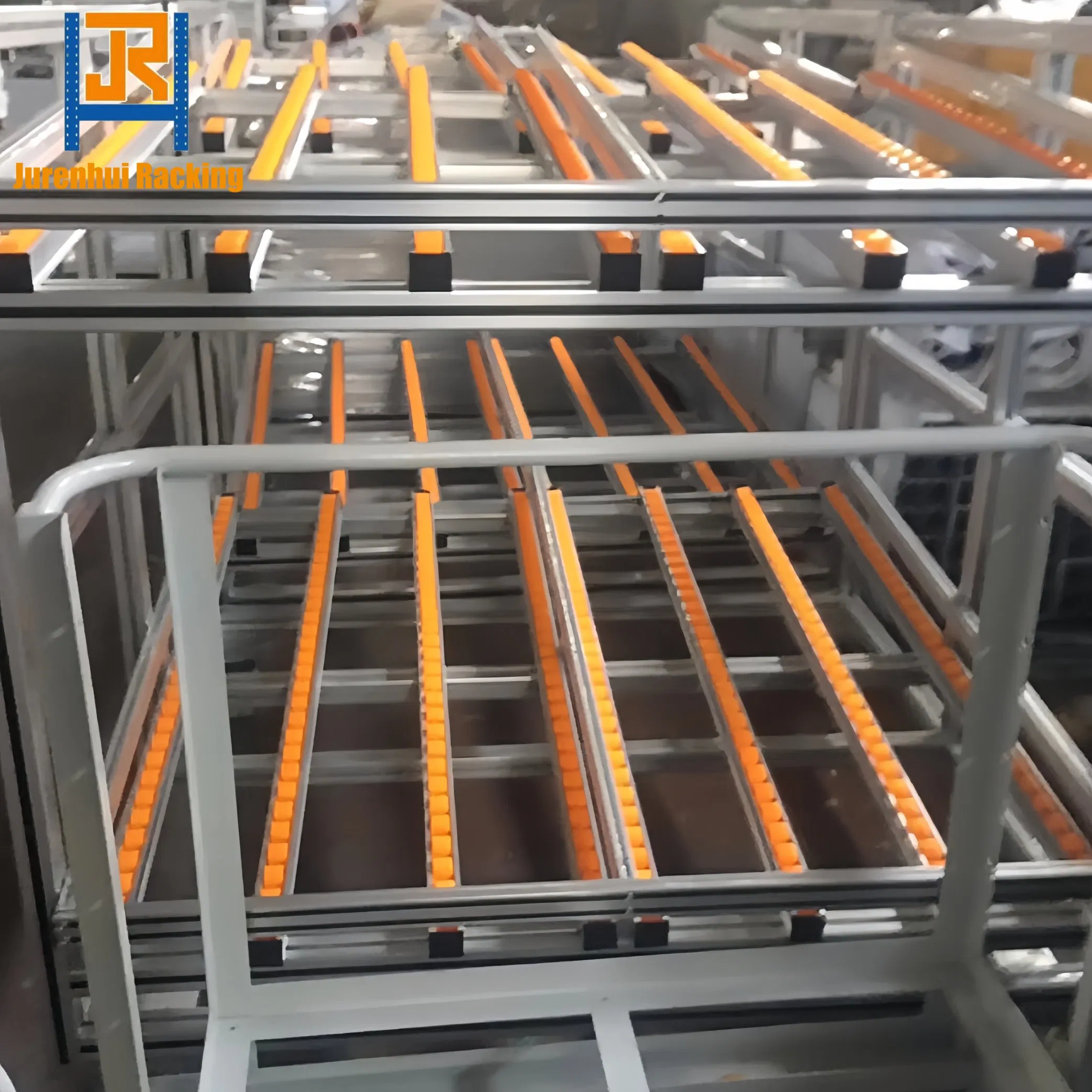 Distribution Center Carton Flow Racking Roller Pallet Storage Rack