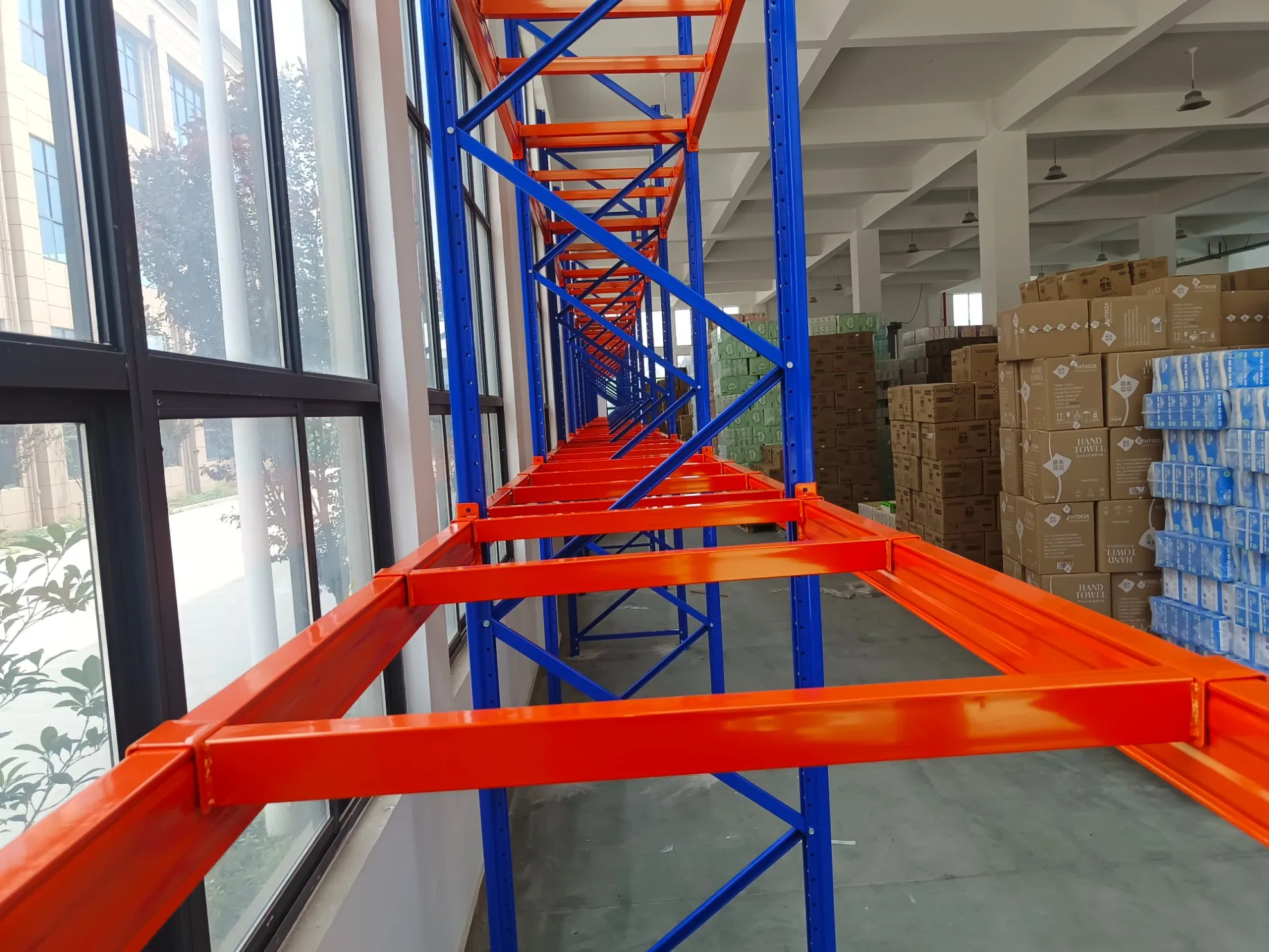 Warehouse Large Capacity Widespan Racking System Metal Rack Longspan Display Steel Shelving