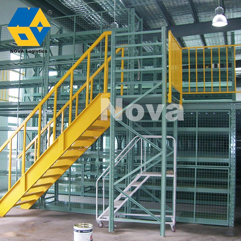 Warehouse Industrial Multi Floor Steel Structure Mezzanine Platform Floor Rack Customized Heavy Duty Warehouse Storage Metal Mezzanine Floor Racking System