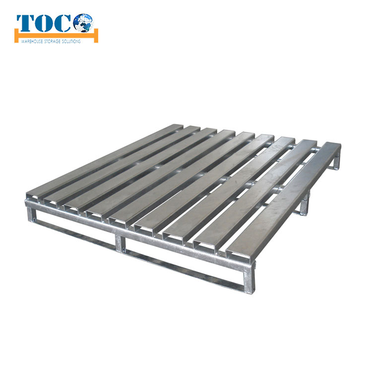 Customized Galvanized Rackable Heavy Duty Euro Steel Metal Logistic Pallet