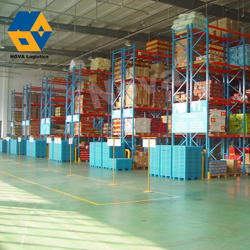Heavy Duty Cold Storage Drive in Pallet Racking System Warehouse Shuttle Car Compatible Shelves and Stacking Rack Steel Industrial Storage Pallet Rack