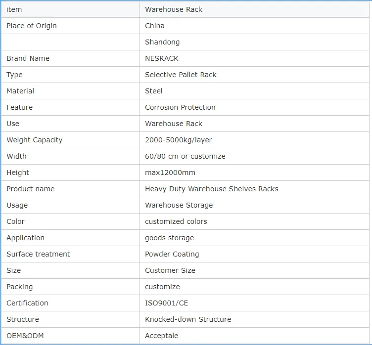 Pallet Storage Steel Metal Rack