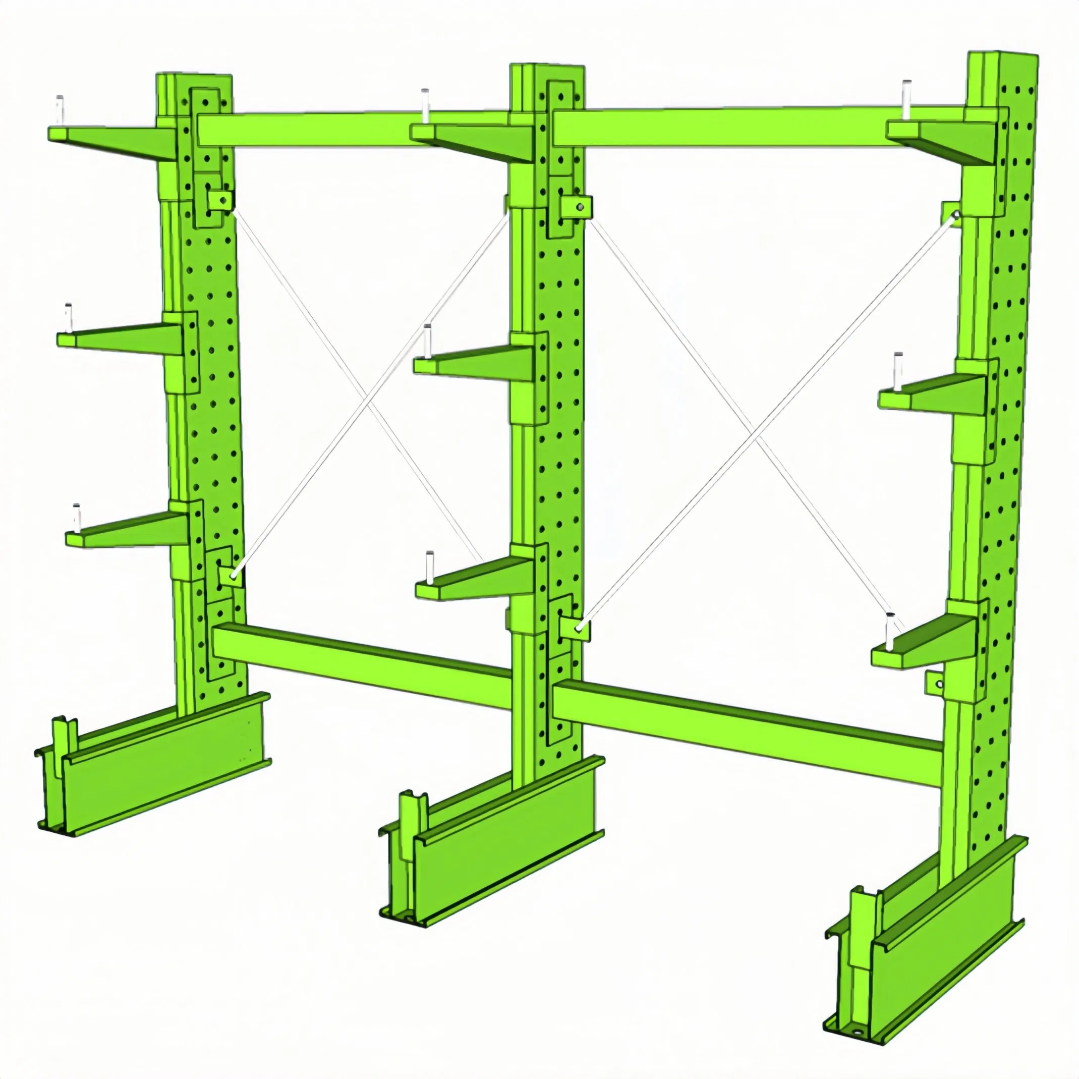 Versatile Powder Adjustable Heavy Duty Cantilever Rack for Efficient Warehouse Storage
